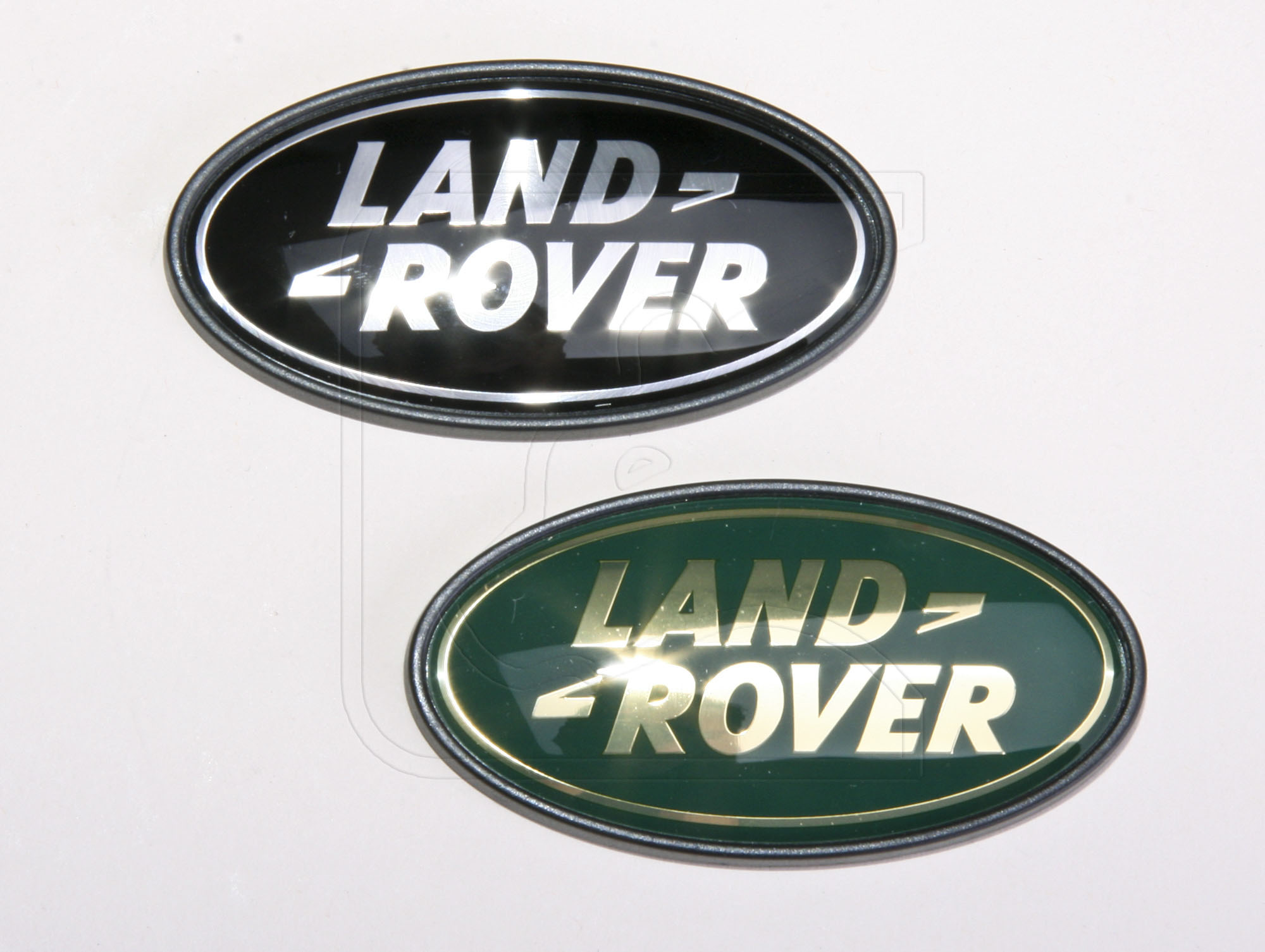 Land Rover Logo Heck, Farbe: schwarz-silber