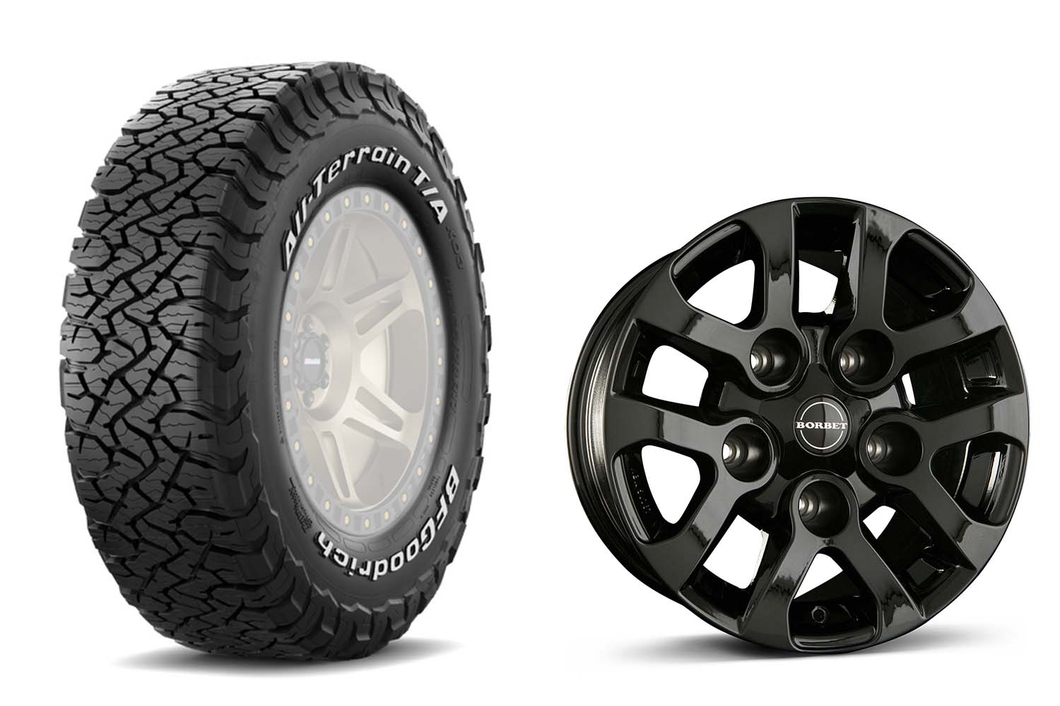 BF Goodrich All Terrain T/A KO3 auf Borbet LD Felge schwarz