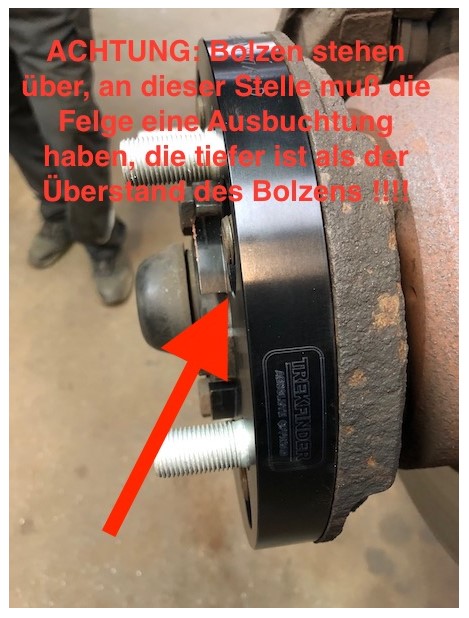 Anwendungsbeispiel, Trekfinder Spurverbreiterung 46mm