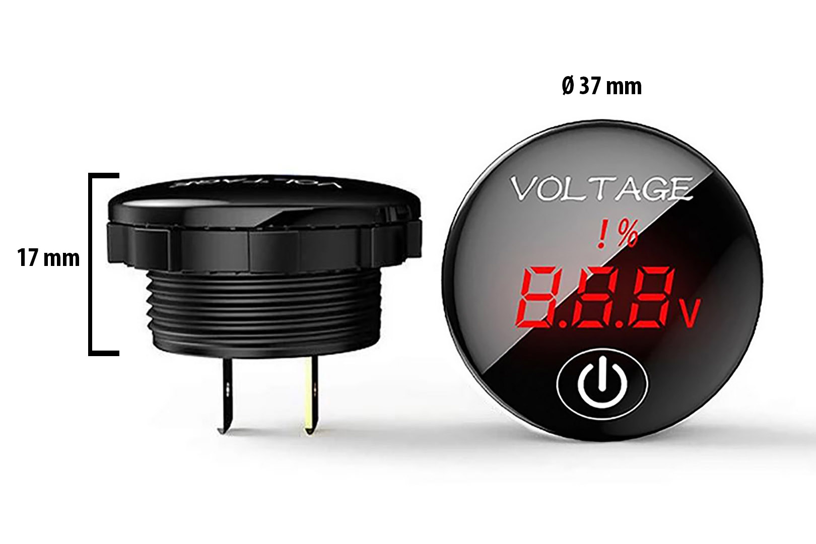 Abmessungen Voltmeter