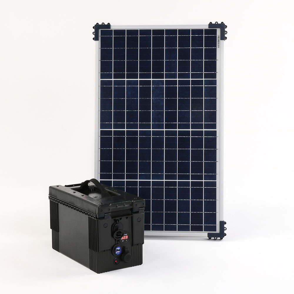Solar Paneel 40 W mit Akkubox