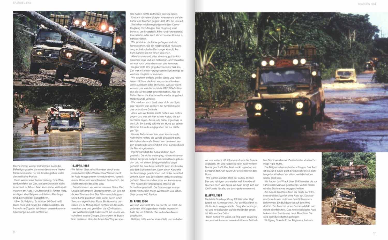 Blick ins Buch, Camel Trophy Seiten 16-17