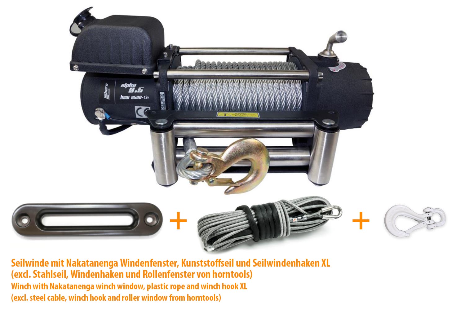 Seilwinde Horntools Alpha 9.5 Bundle