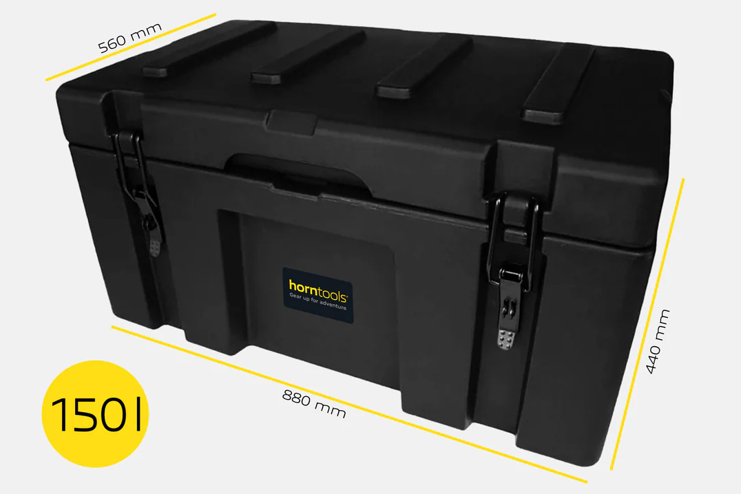 Transportbox 150l, schwarz