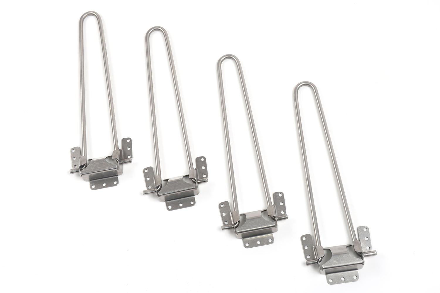 4er-Set, Klappfüße für Bambusdeckel 48l Transformerbox