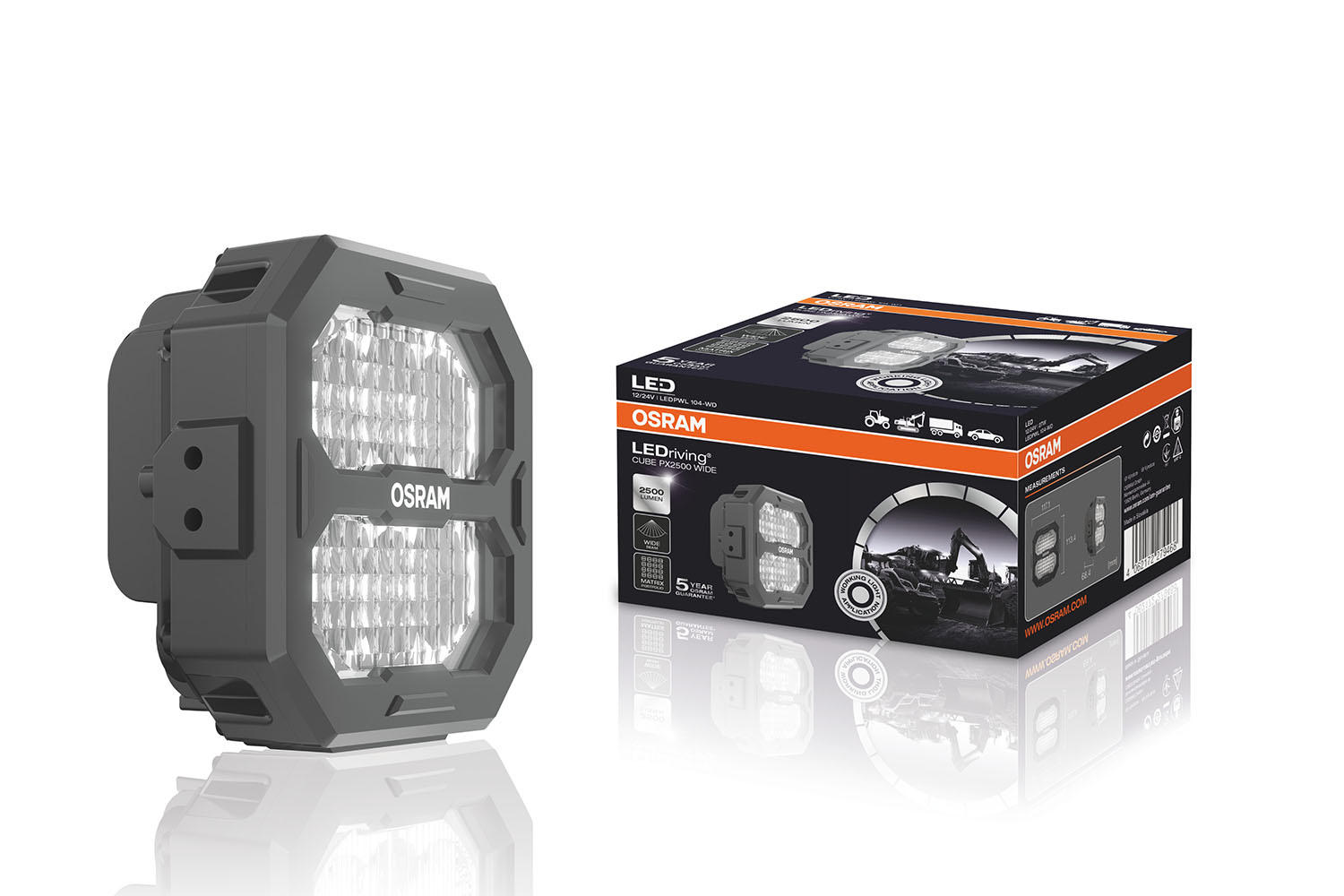 LEDriving Cube von OSRAM, 2500PX, Wide Beam