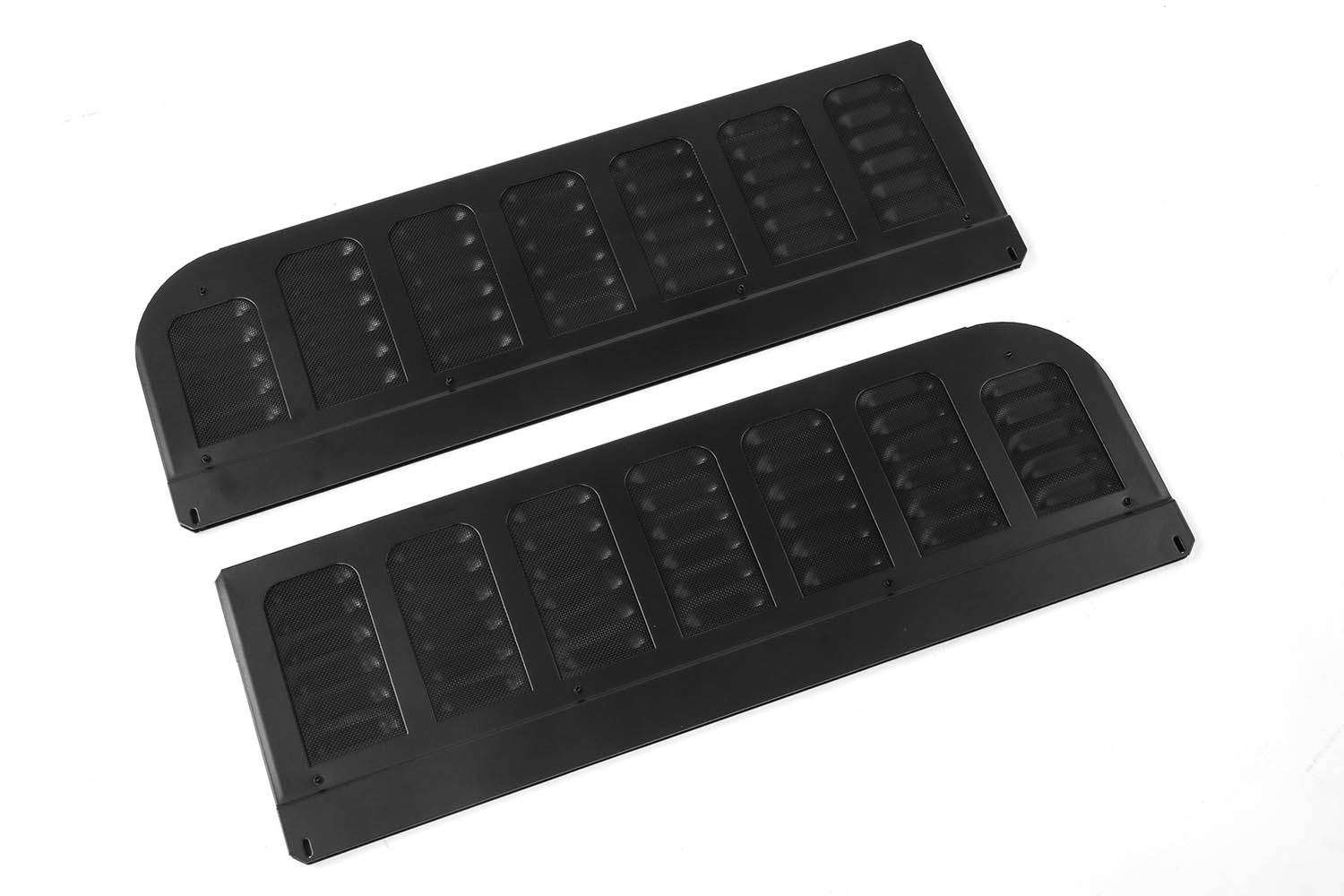 ein Paar Lüftungsgitter für Grenadier, Aluminium, schwarz gepulvert