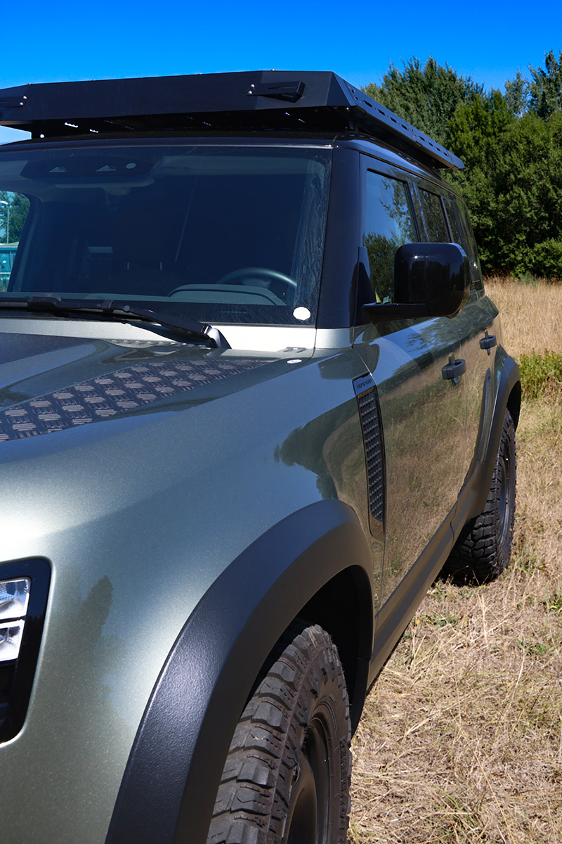 CargoBear Dachträger New Defender frontal II outdoor