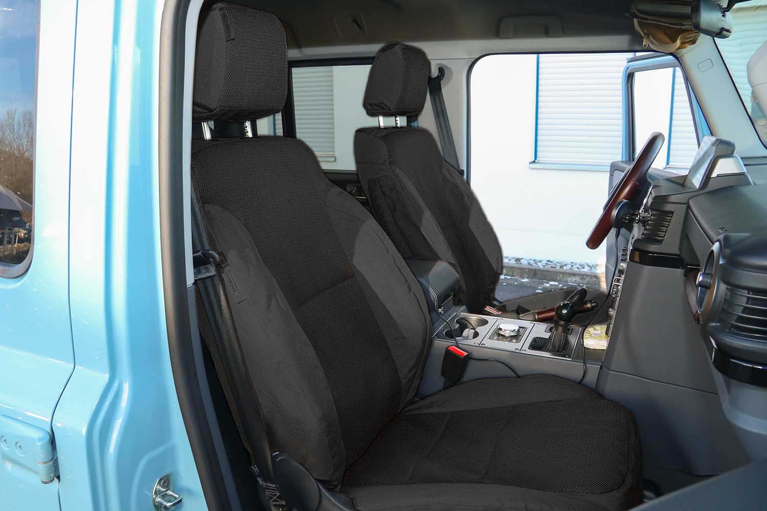 Sitzbezug für Grenadier, mit Mesheinsätzen, schwarz