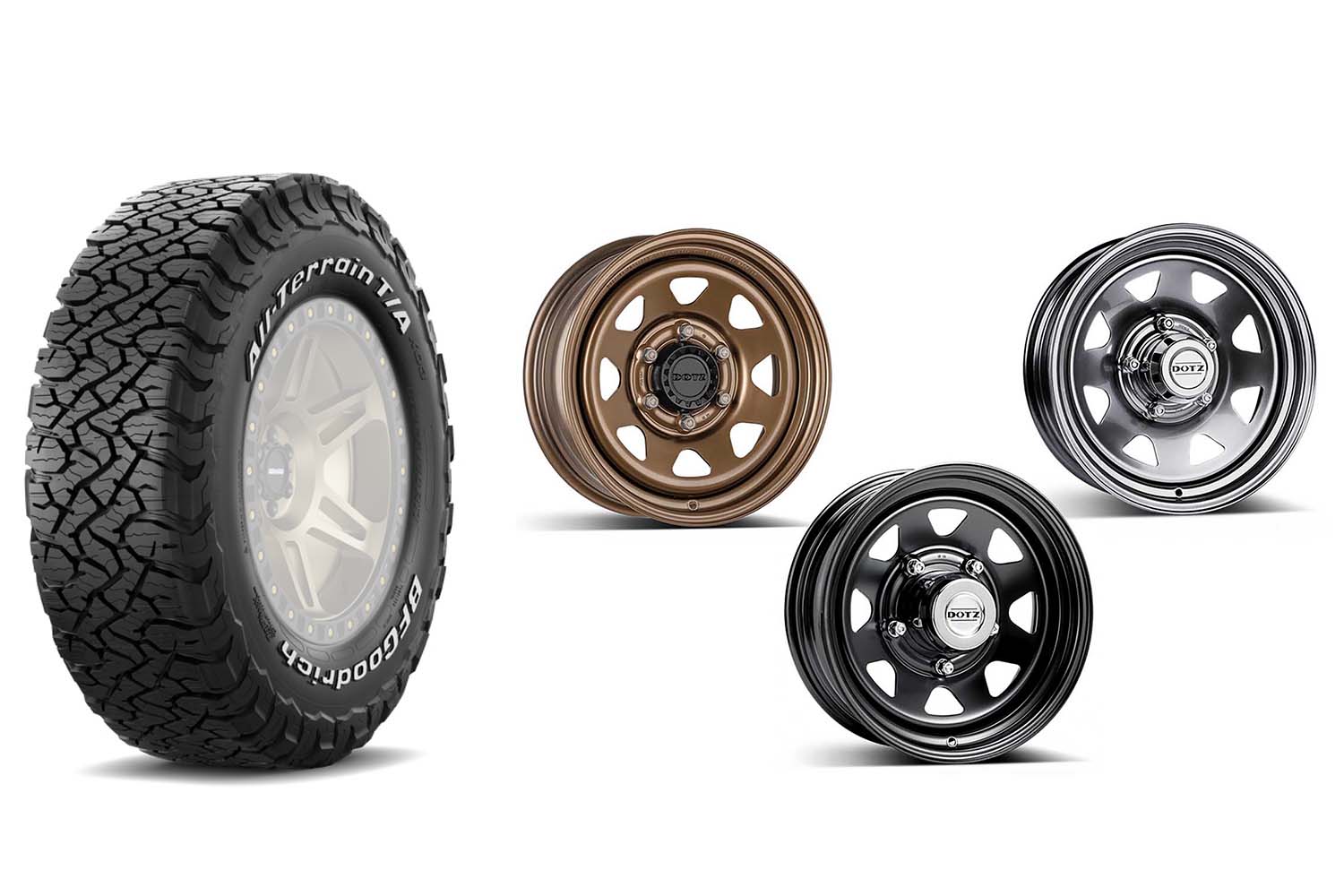 BF Goodrich All Terrain T/A KO3 auf Dotz Dakar Felge