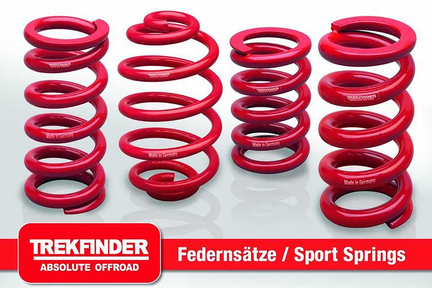 Komfortfedernsatz TREKFINDER für LAND ROVER Defender 110 mit VA +20 / HA +0 Millimeter