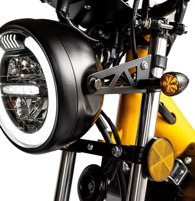 Mopedix Gabel und Scheinwerfer