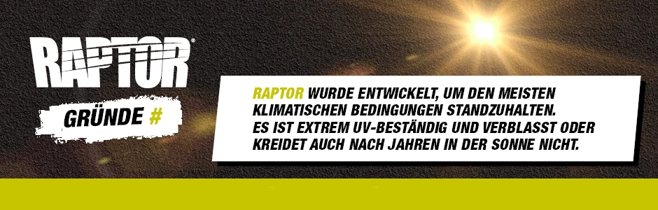 Raptor UV-beständig