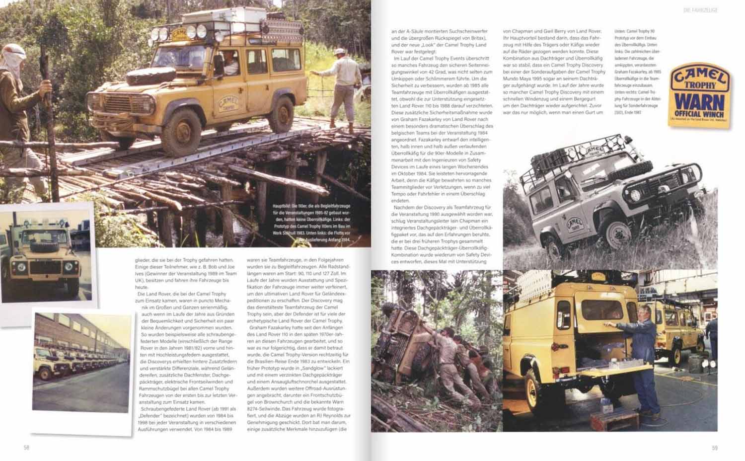 Blick ins Buch, Camel Trophy Seiten 58-59