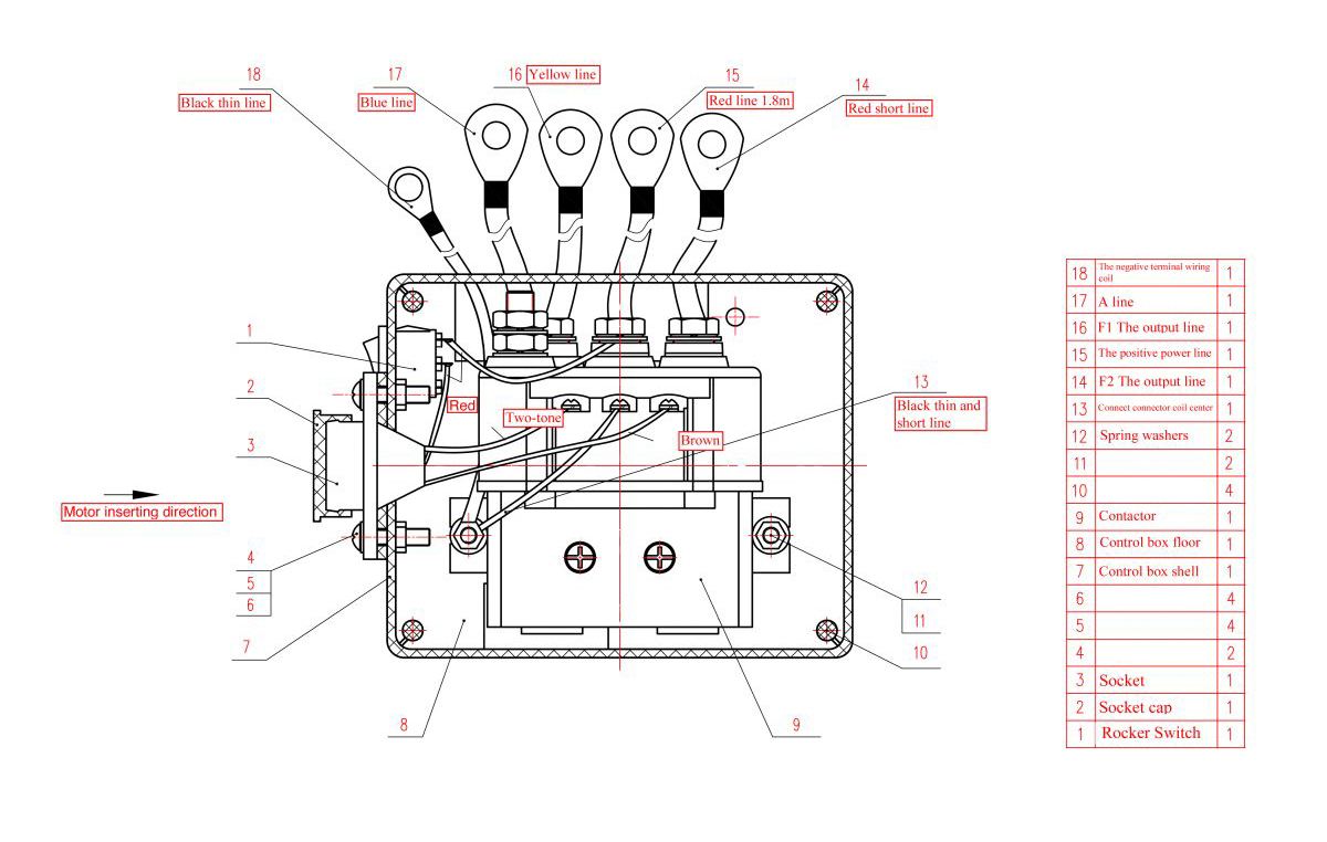 Relaiskasten, wasserdicht, universal Schaltplan