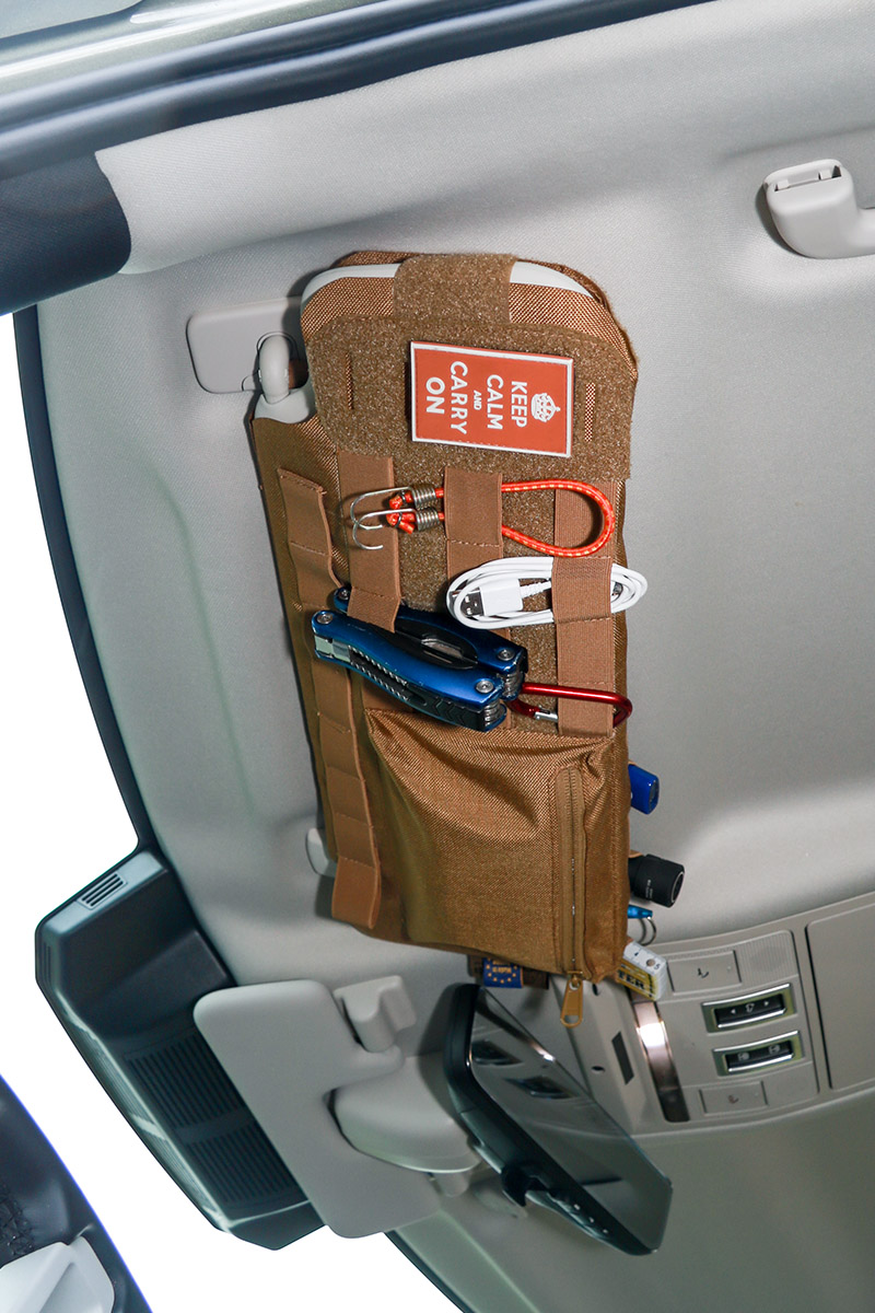 Sonnenblendenorganizer 2021 Außenseite