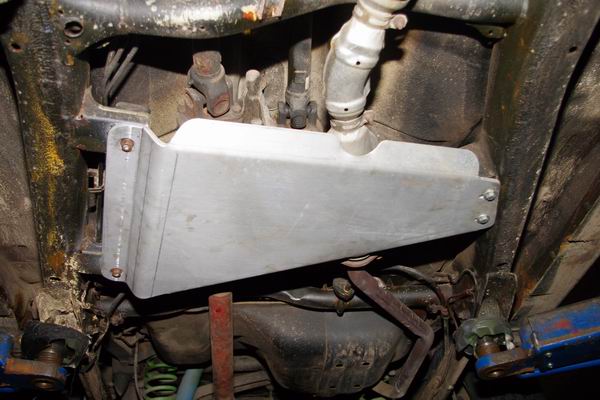 Anwendungsbeispiel, Unterfahrschutz aus Aluminium für Jimny FJ