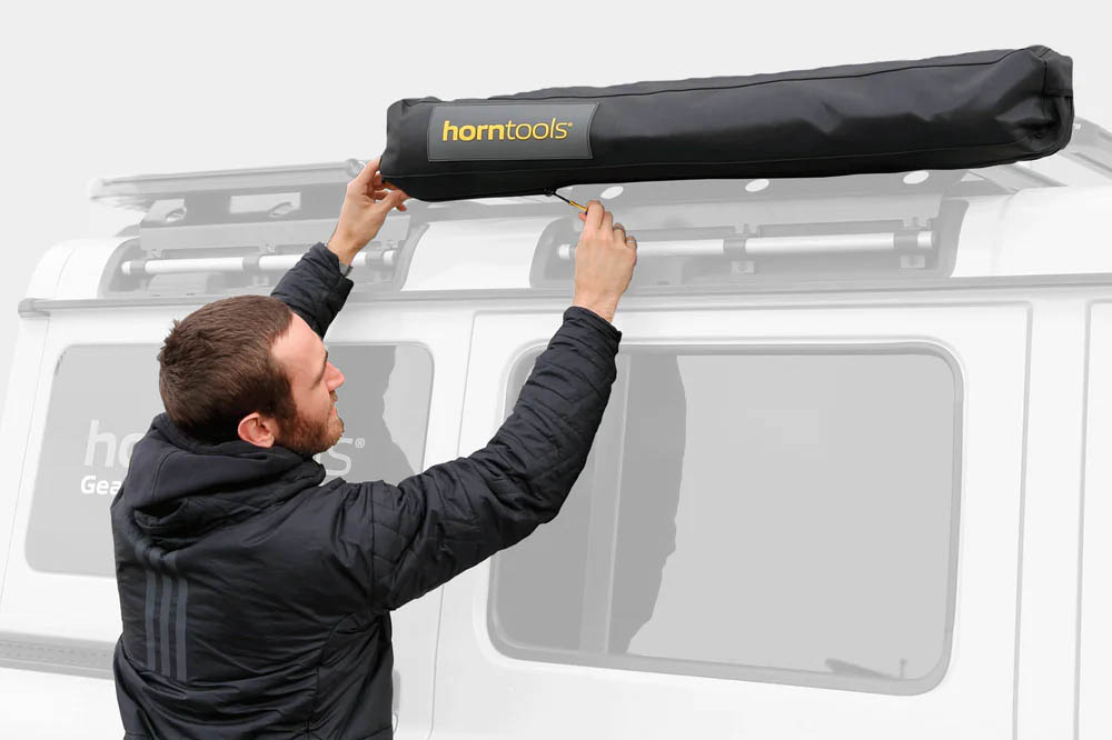 Faltbares Duschzelt für Dachträger