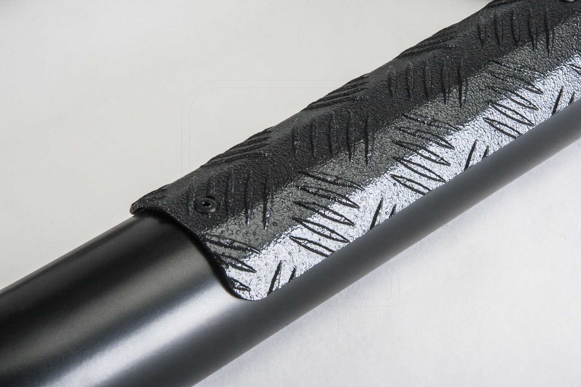 Detailaufnahme, Defender Trittbretter schwarz