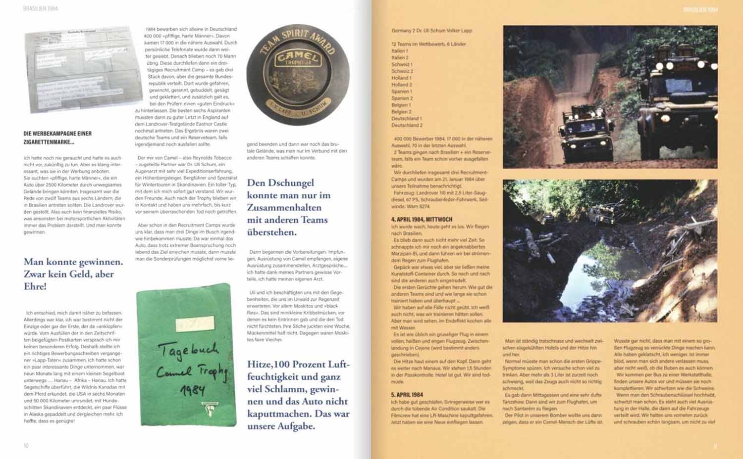 Blick ins Buch, Camel Trophy Seiten 10-11