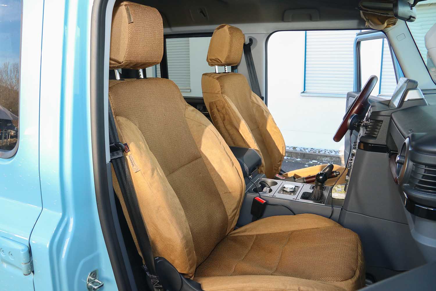 Sitzbezug für Grenadier, mit Mesheinsätzen, coyote