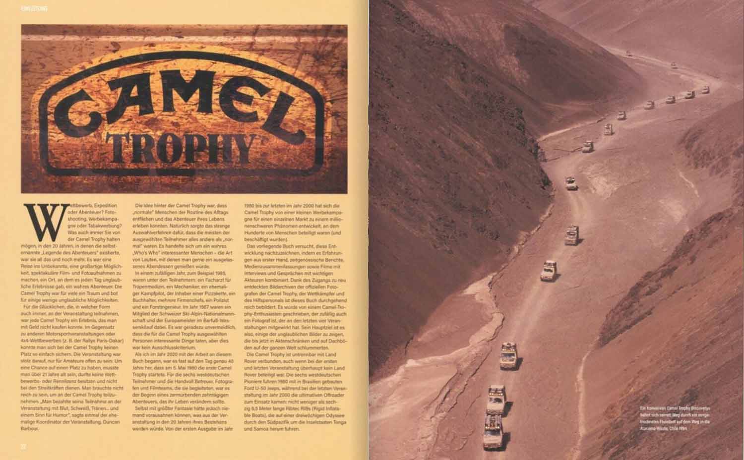 Blick ins Buch, Camel Trophy Seiten 22-23