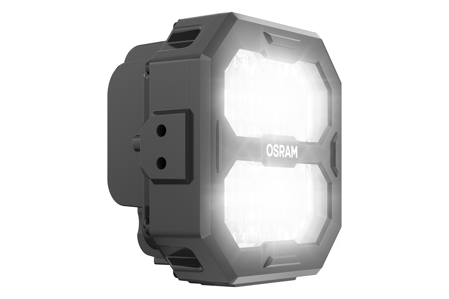 OSRAM LEDriving Cube, PX4500, Wide Beam, Ansicht seitlich, leuchtend