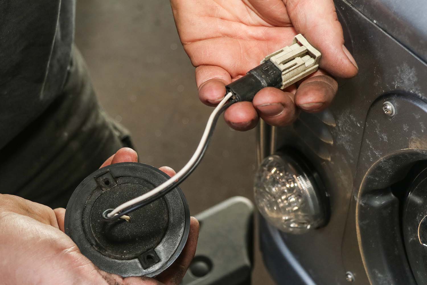 Anwendungsbeipiel, LED-Leuchte mit Stecker