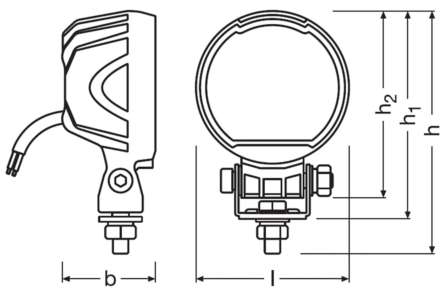 Zeichnung, WL VX100 WD, rund