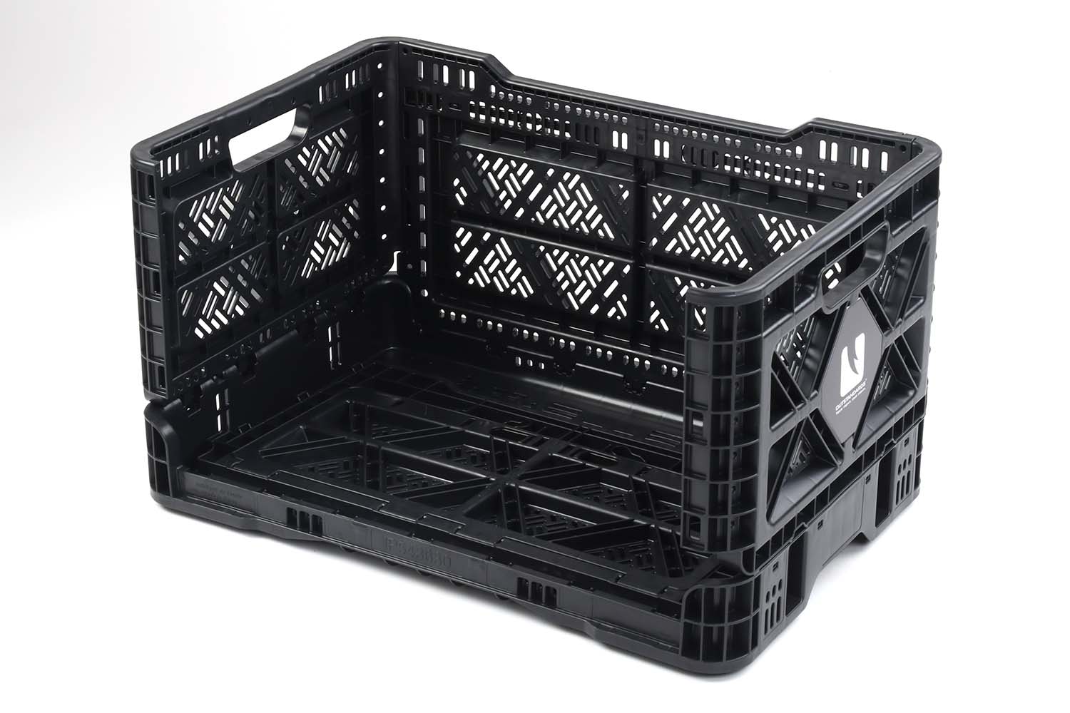 Box zum Klappen, schwarz, 48l