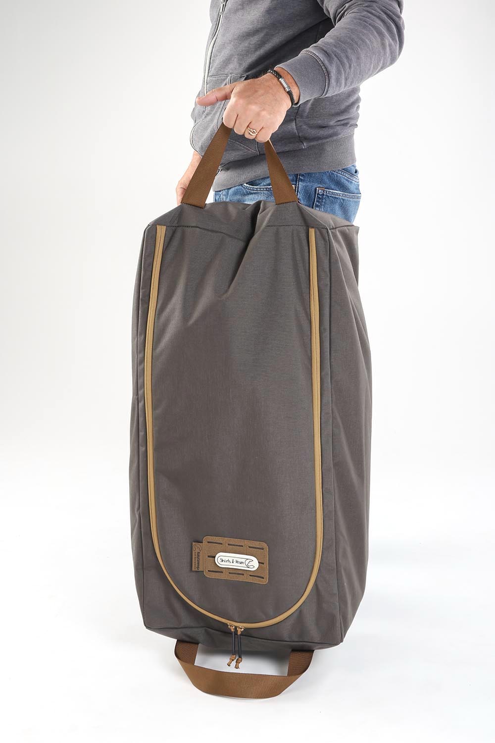 Inlay-Tasche für Alubox mit zwei Tragehenkeln