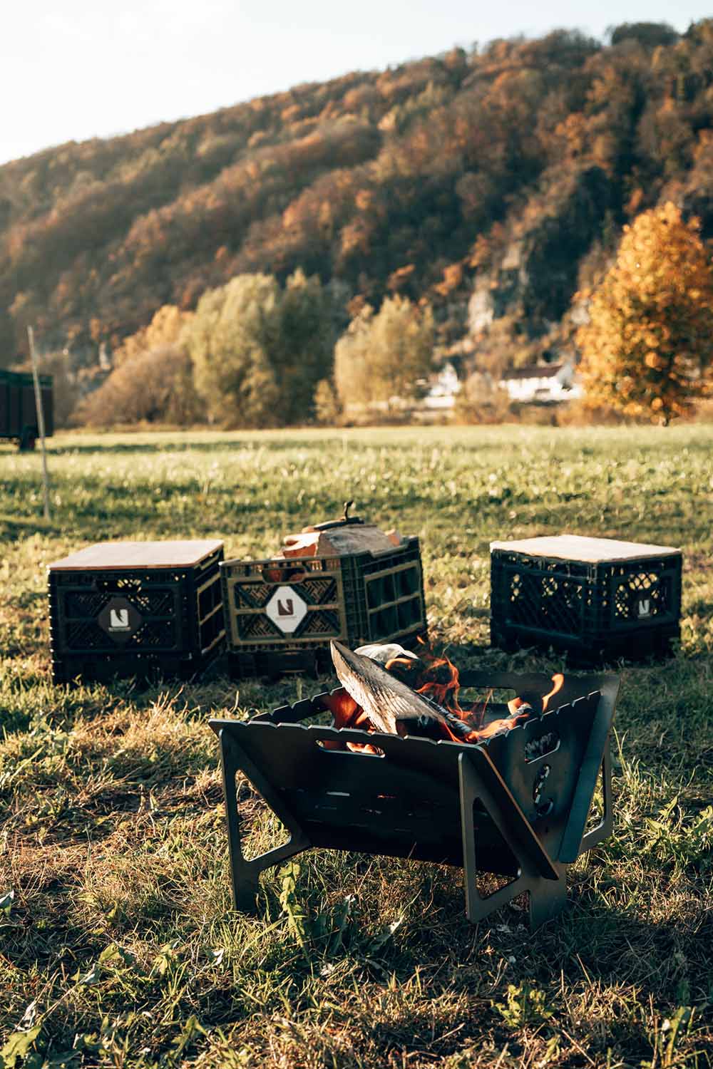 Campinggrill, Feuerschale