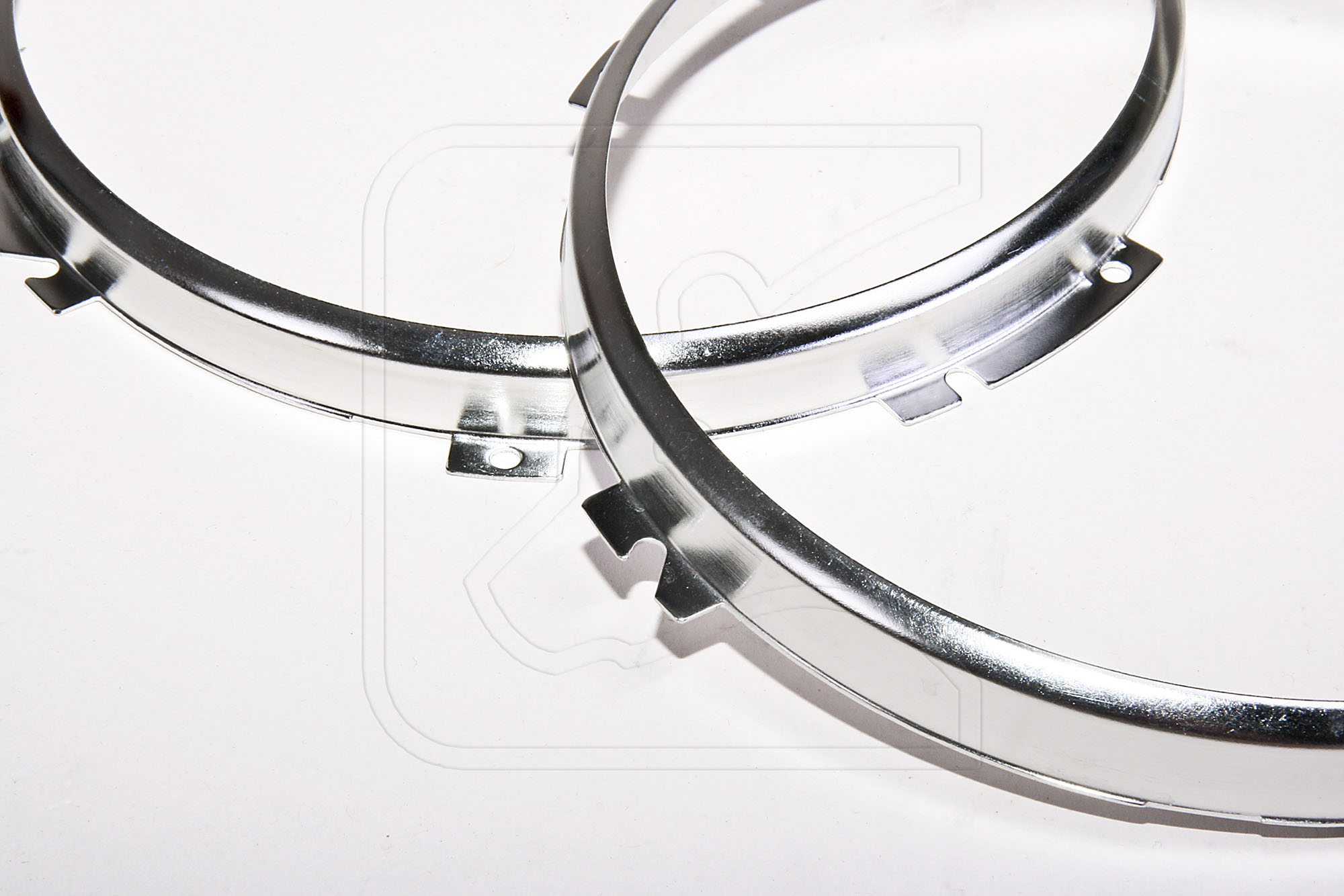 Defender Lampenringe Edelstahl