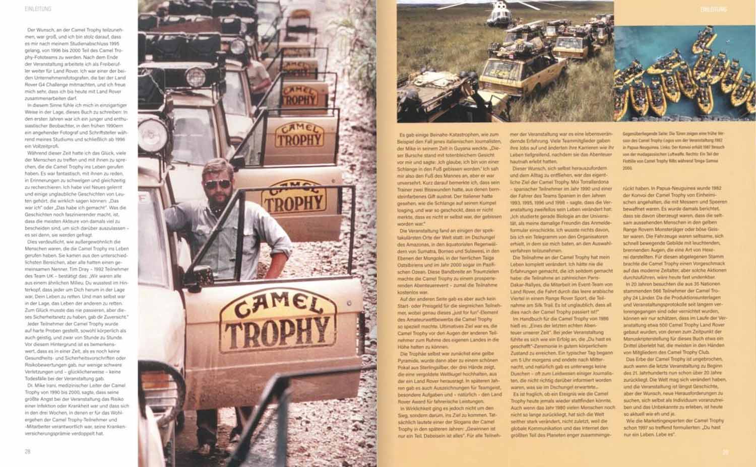 Blick ins Buch, Camel Trophy Seiten 28-29
