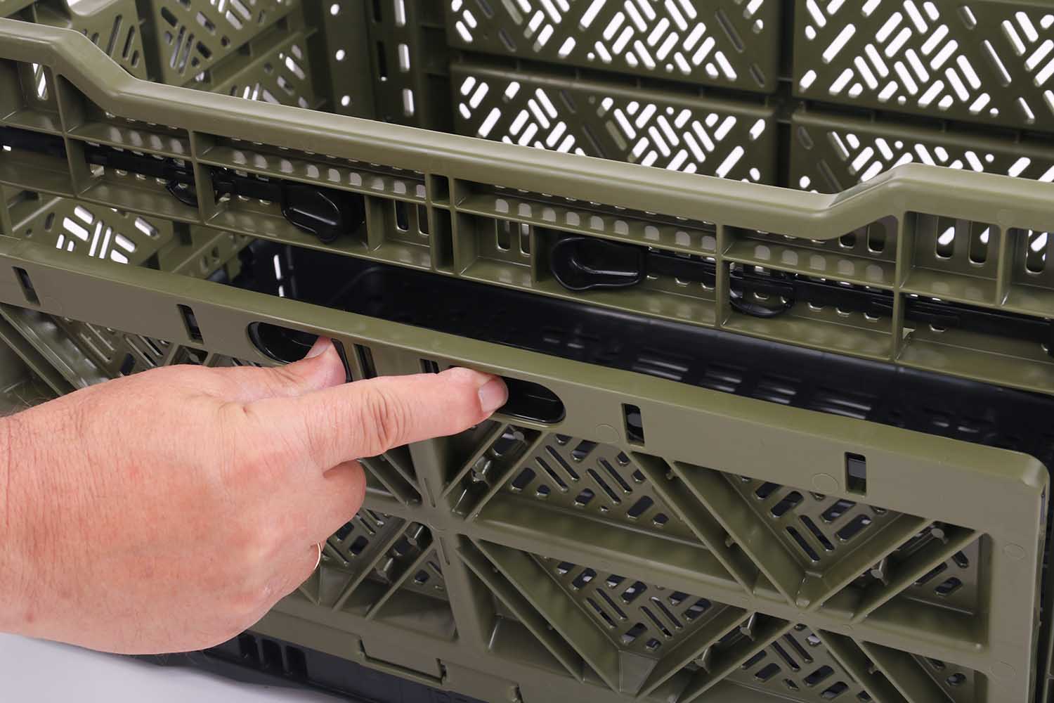 Transportbox, 48l, oliv