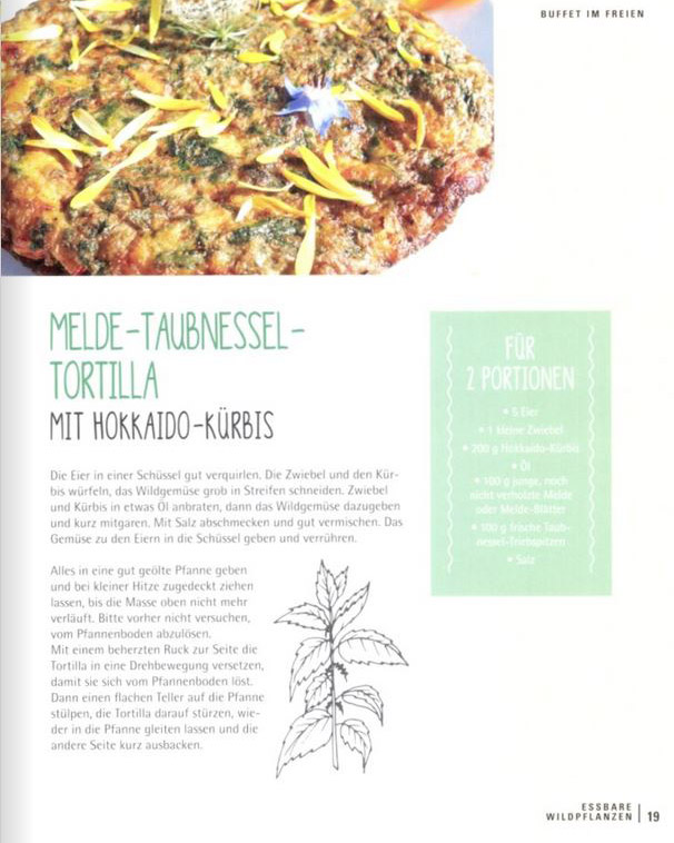 Blick ins Buch, Essbare Wildpflanzen, Rezept