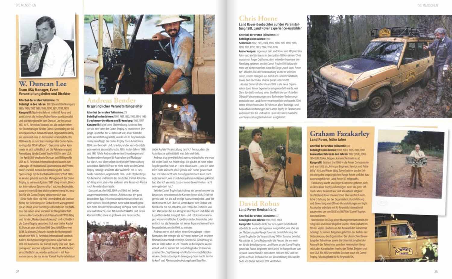 Blick ins Buch, Camel Trophy Seiten 34-35