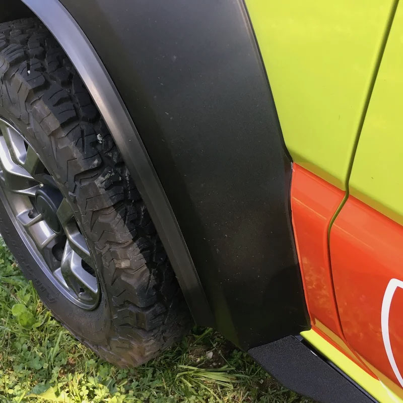 TREKFINDER Kotflügelverbreiterung geklebt