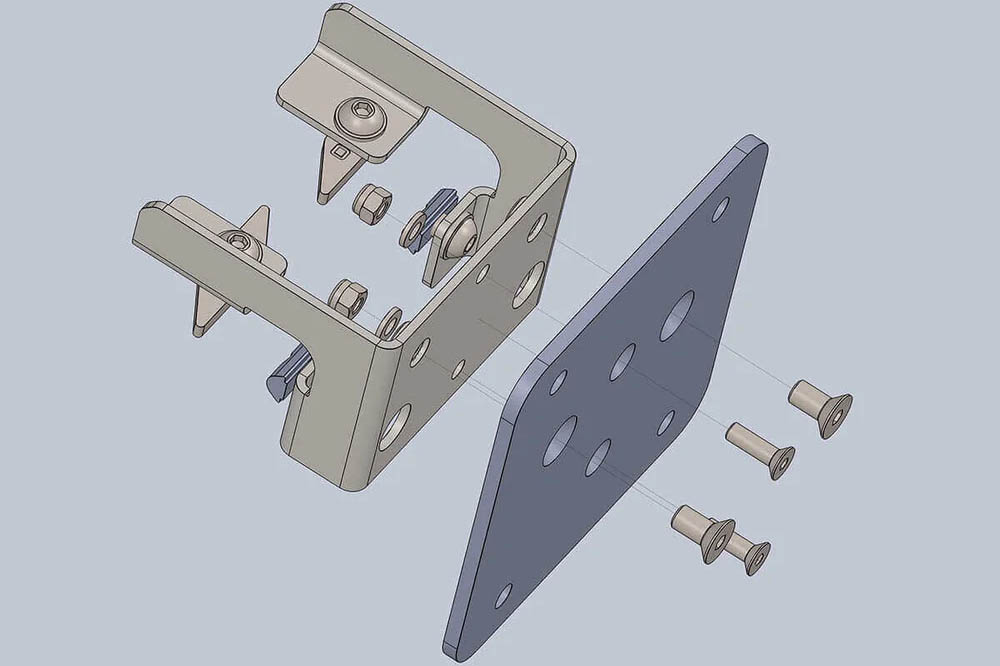 Zeichnung, horntools Markisenhalter