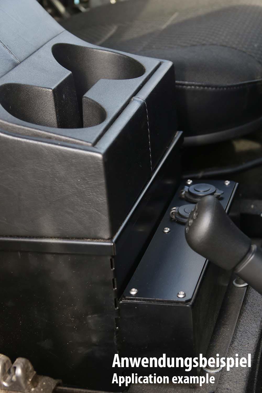 Anwendungsbeispeil, Cubbyboxerhöhung mit Steckdosen