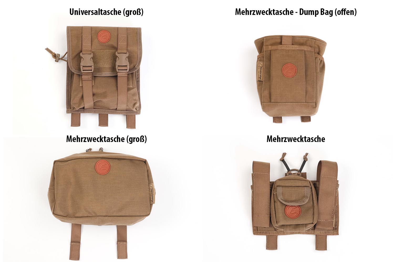 MOLLE Taschen, verschiedene Ausführungen, coyote