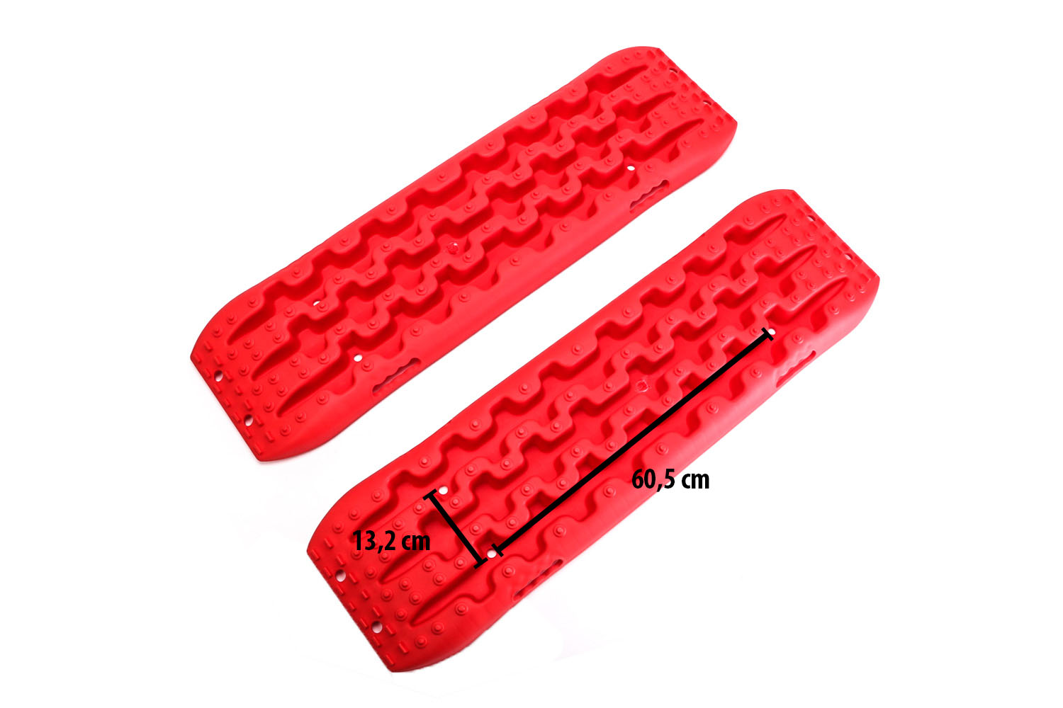 Maximun Traction Anfahrhilfe, Sandblech, Kunststoff rot, Lochabstand