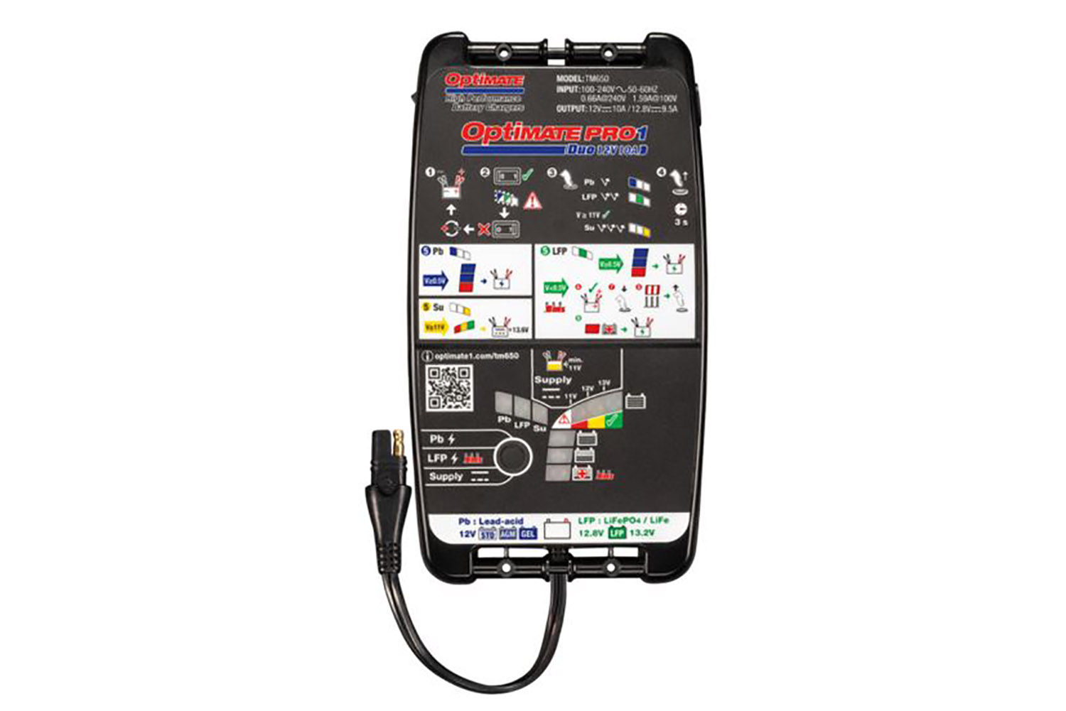 TM650, Batterieladegerät