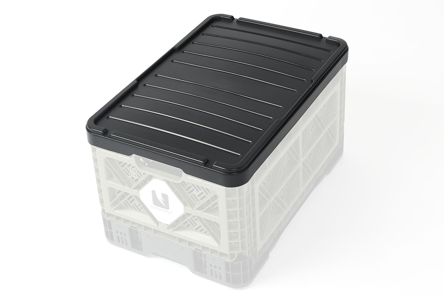 Deckel aus Kunststoff, schwarz, für 48l Box