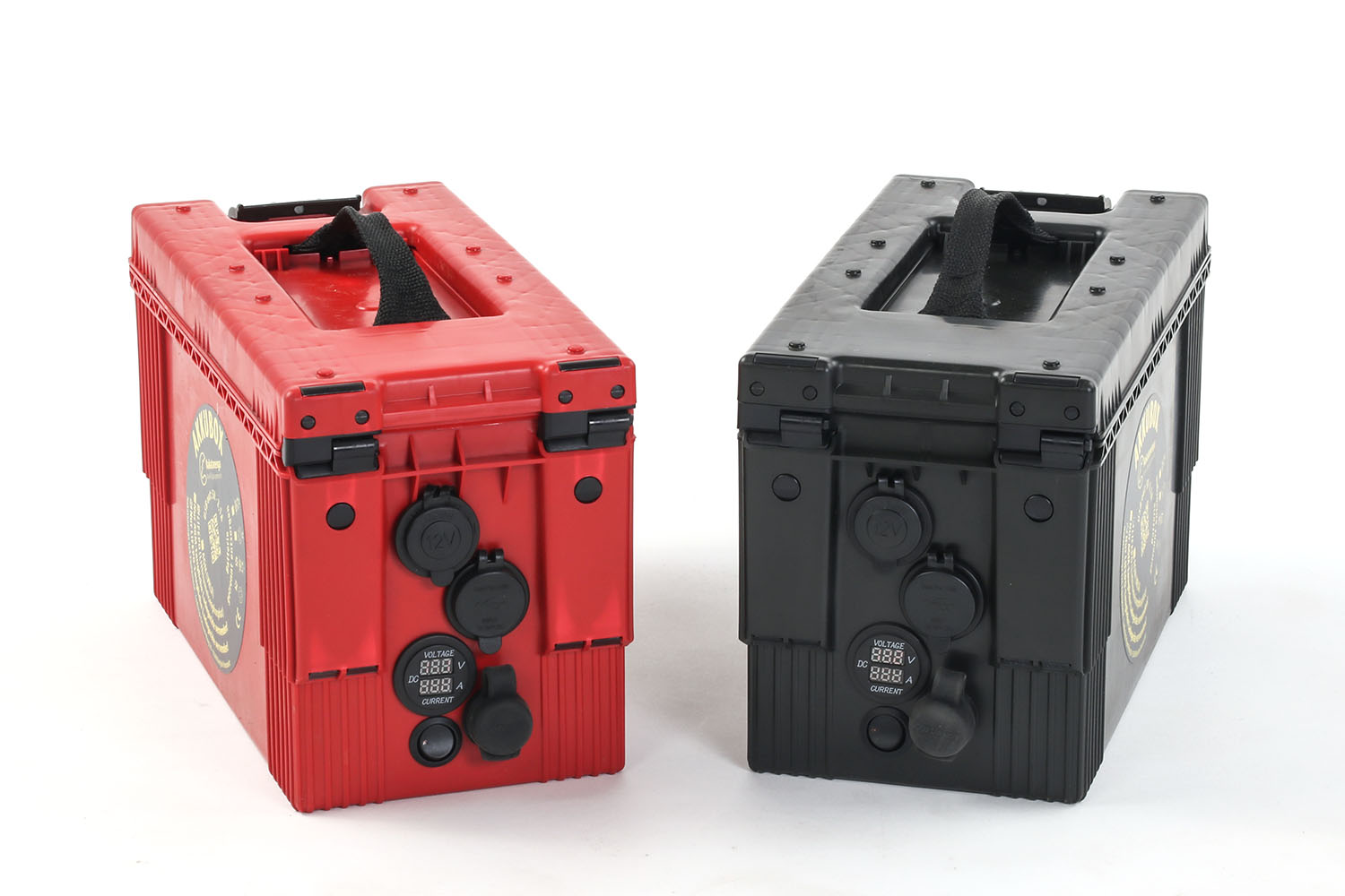 Akkubox mit LiFePo-Batterie, schwarz oder rot