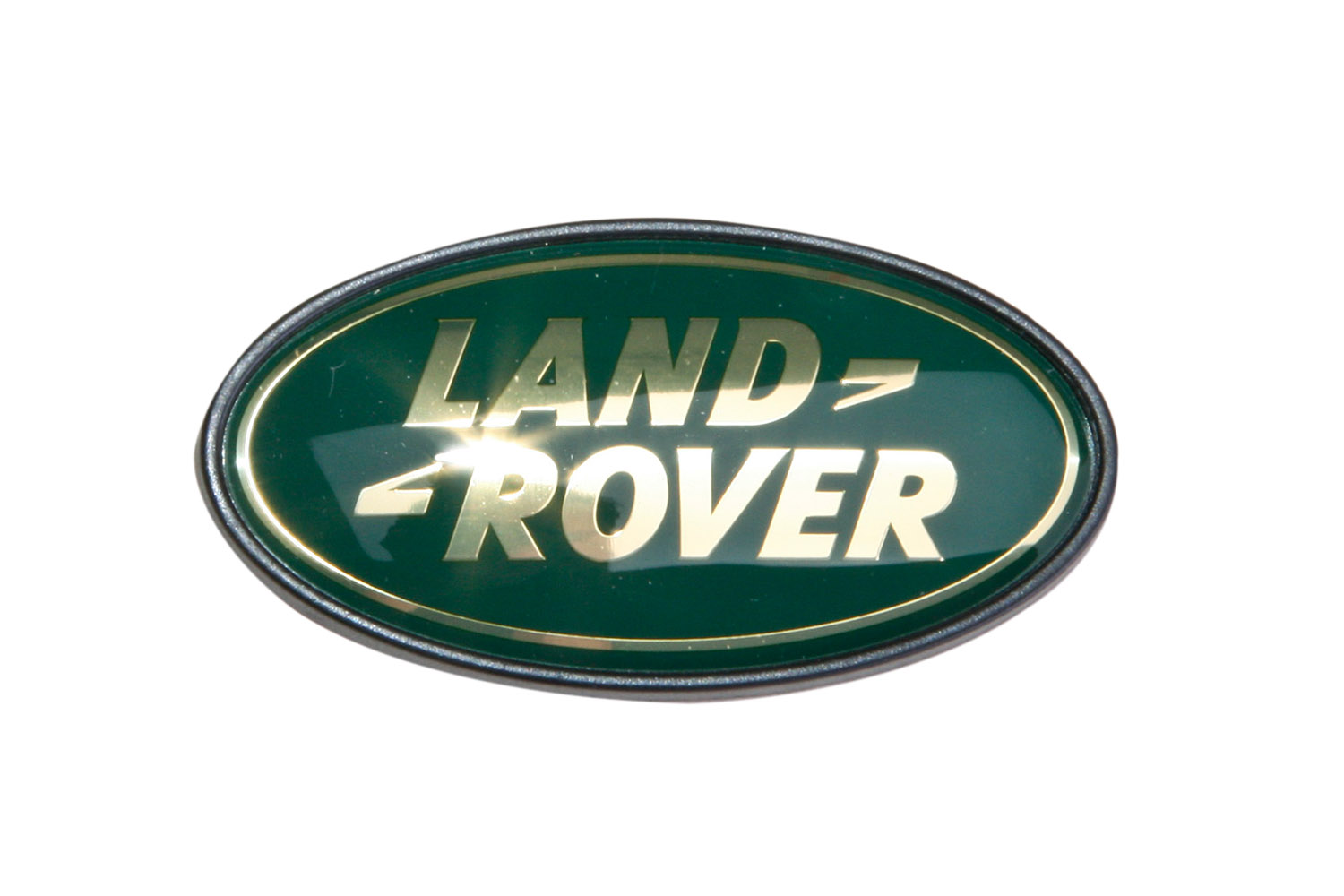 Land Rover Logo Heck, Farbe: grün-gold