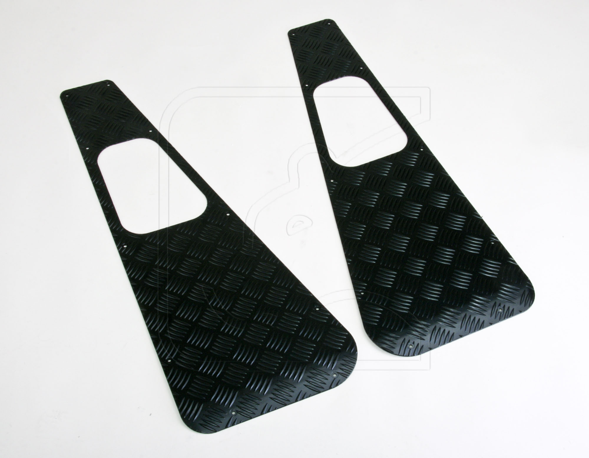 Riffelblech für Kotflügel, Land Rover Defender MY 2007-2160, Classic, schwarz gepulvert