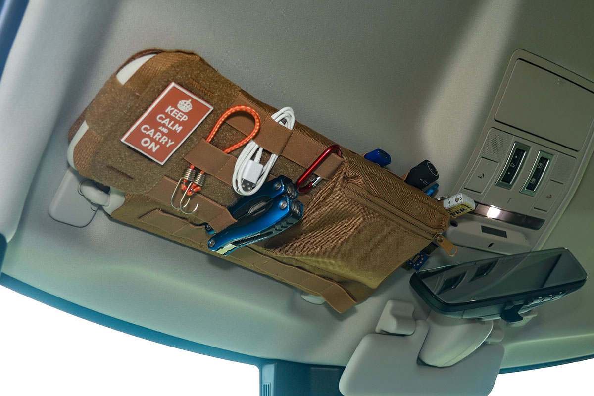 Sonnenblendenorganizer für New Defender, 2021 Außenseite