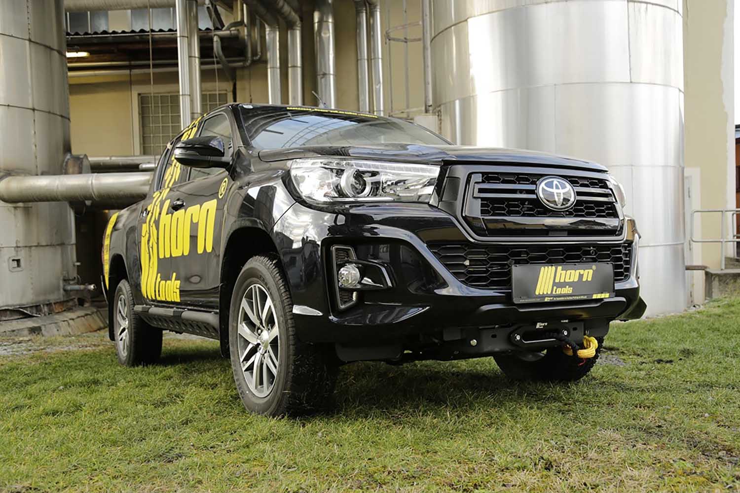 Seilwindensystem Alpha 9.9 für Toyota Hilux Revo, ab MY 2016, von horntools, verbaut