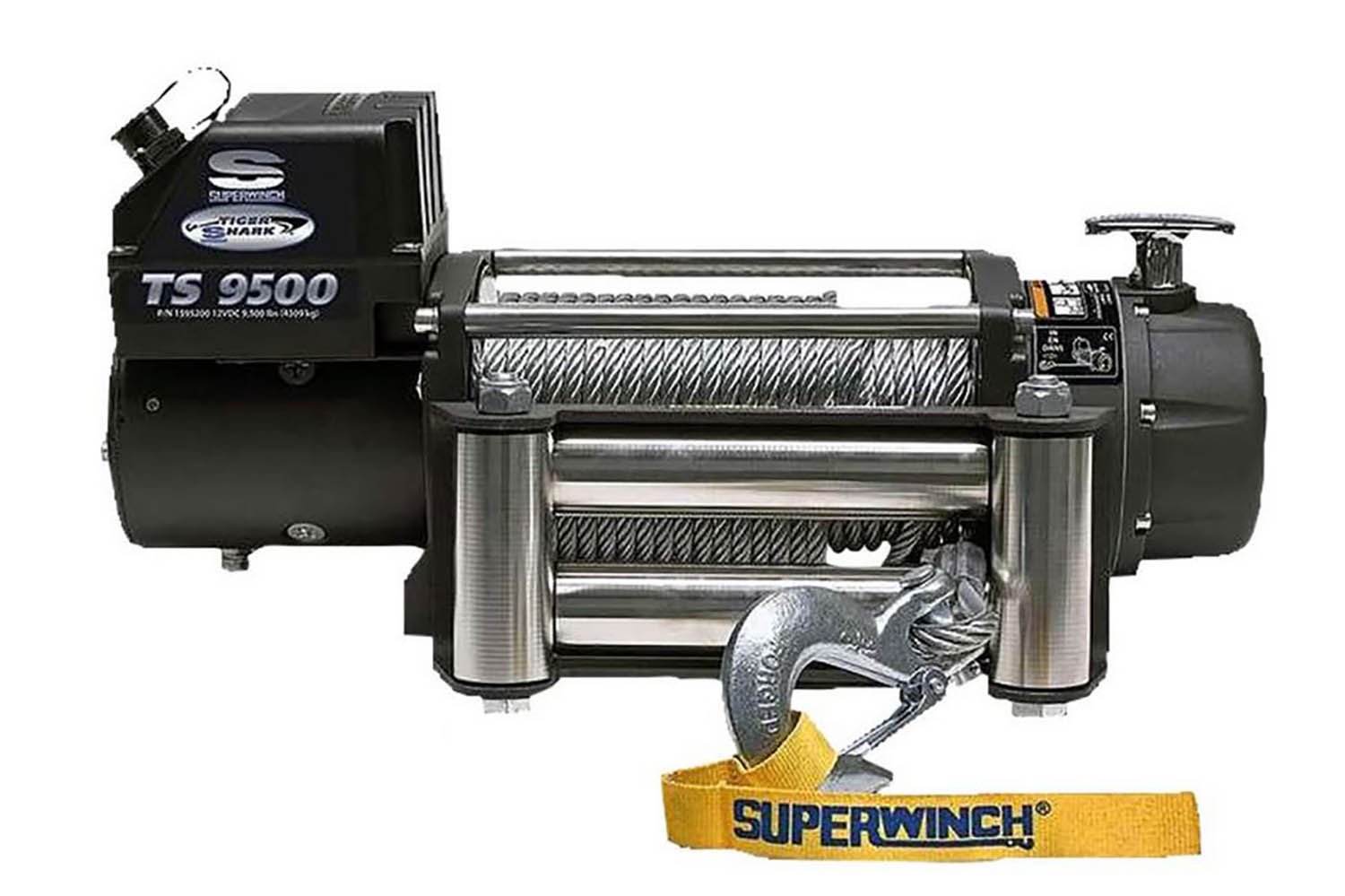 elektrische Seilwinde mit Stahlseil, Superwinch Tigershark 9.5